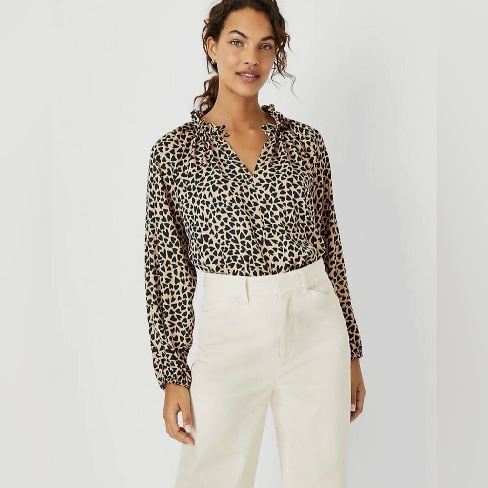 Ann Taylor Heart Blouse